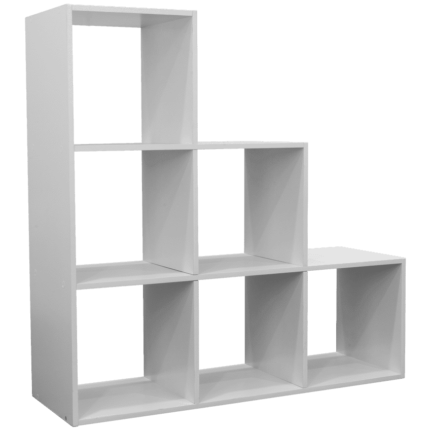 Everfurn Hexagon Bookshelf, High Pressure Laminate