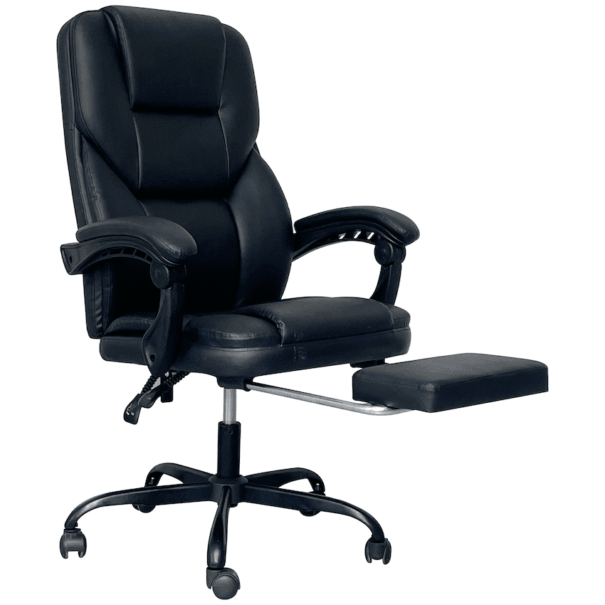 Everfurn Aries High Back Office Chair – Recline – Iron Base