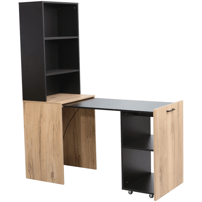 Adaptive Desk, With  Bookshelf