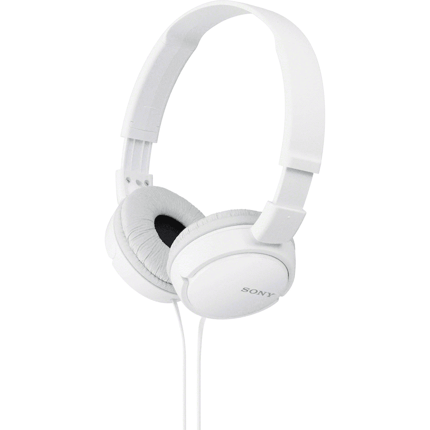 Sony MDR-ZX110 Foldable On-Ear Headphones – White