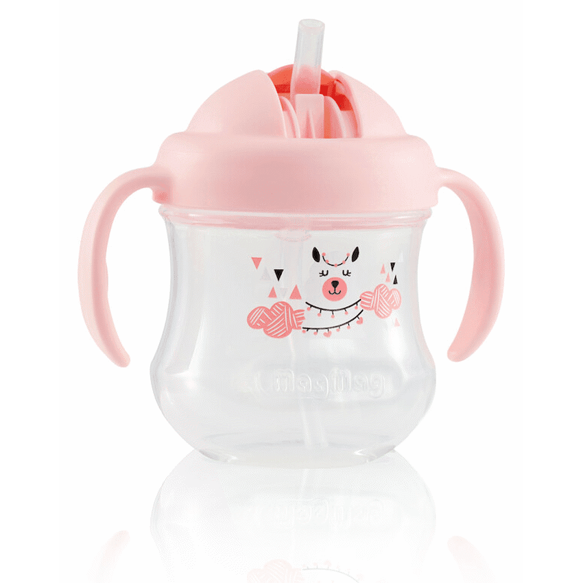 Pigeon Mag Mag Straw Cup – Matte Pink