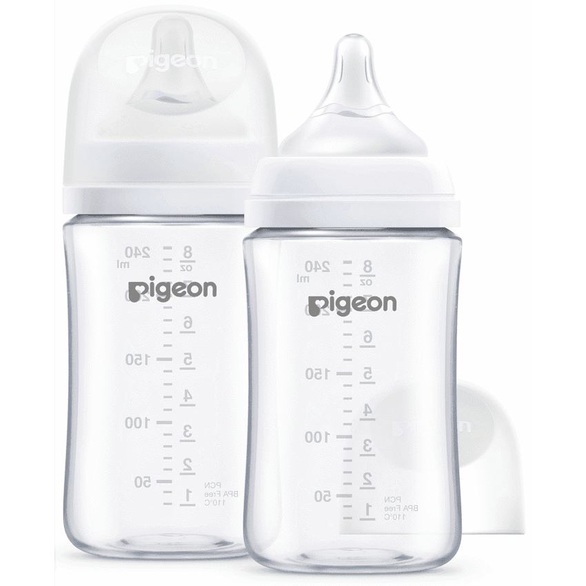 Pigeon Softouch Nursing Bottle T-Ester 240ml Logo -Twin Pack