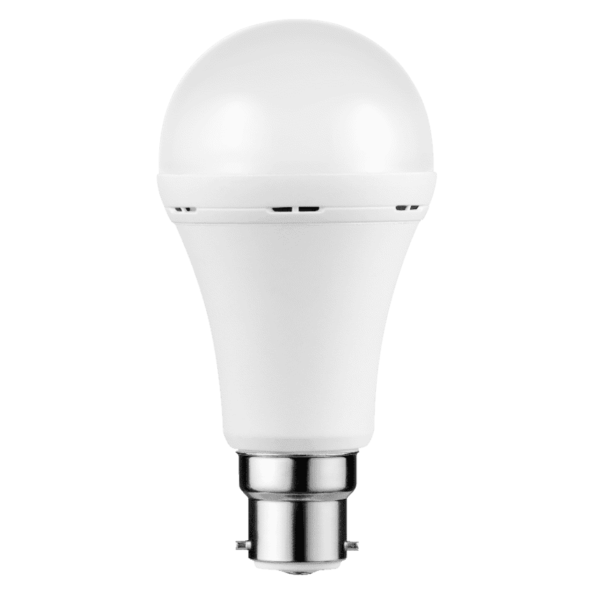 Switched 9w A60 Rechargeable LED Light Bulb – B22 – Cool White