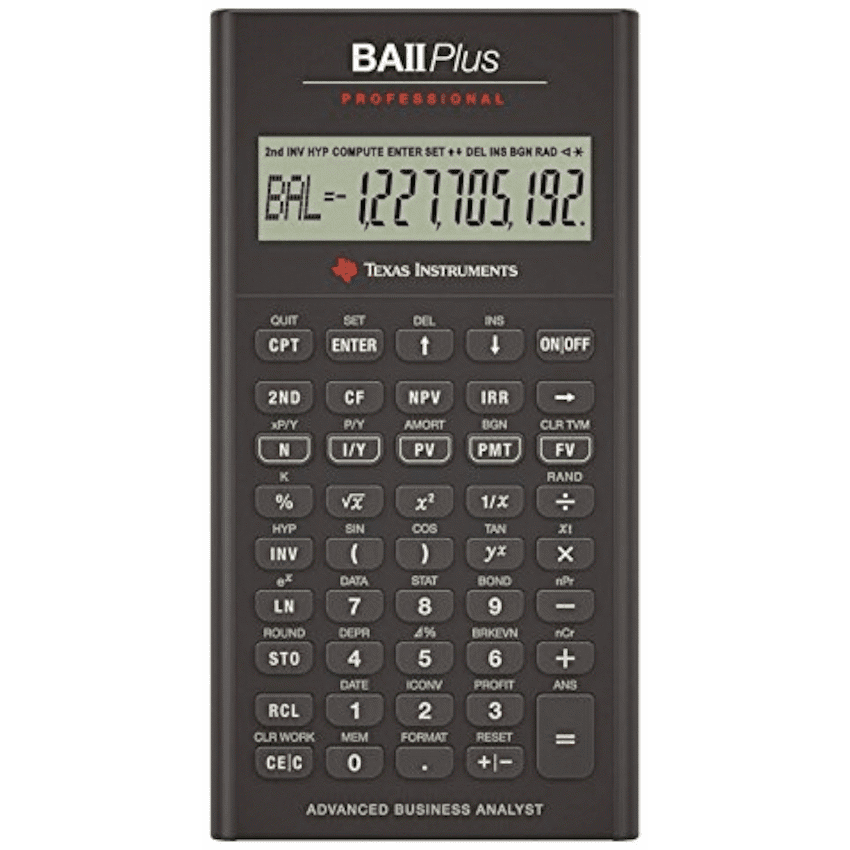 Texas Instruments BA II Plus Professional Financial Calculator