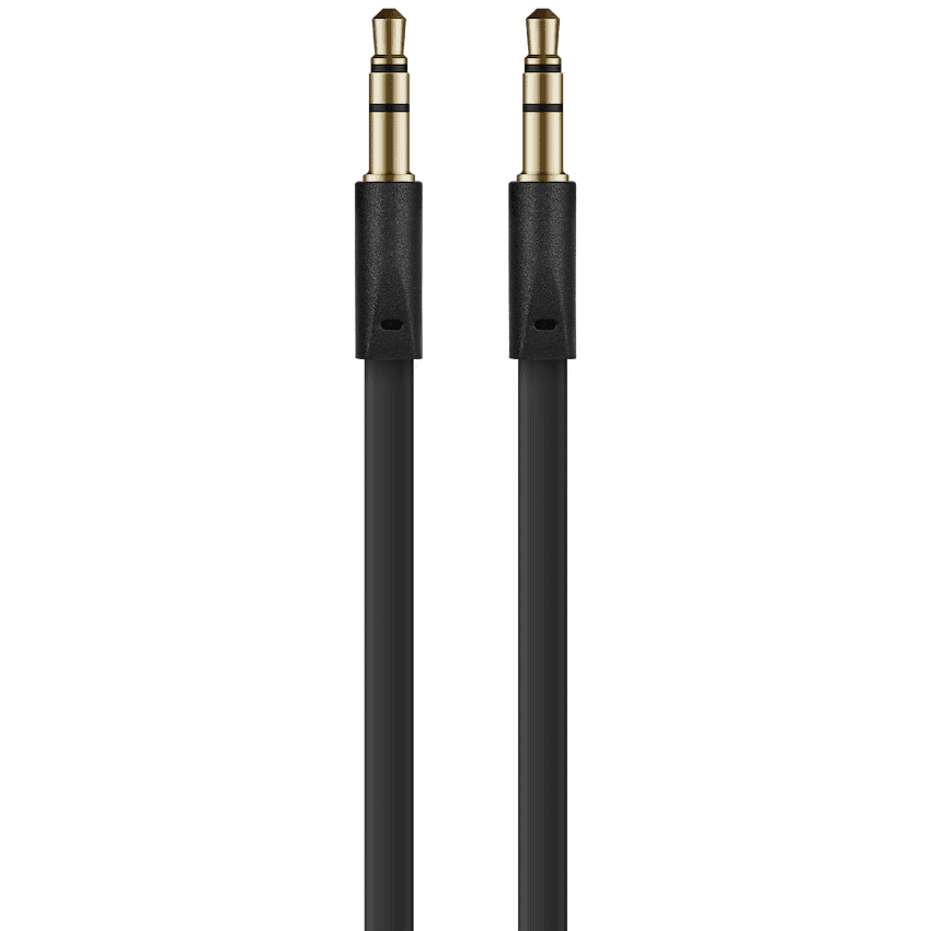 Volkano Slim Series Aux Cable 2m – Black