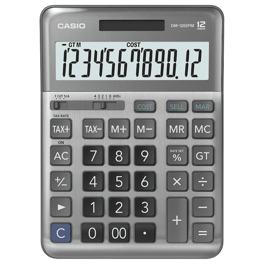 Casio DM-1200FM-W-DP Business Calculator