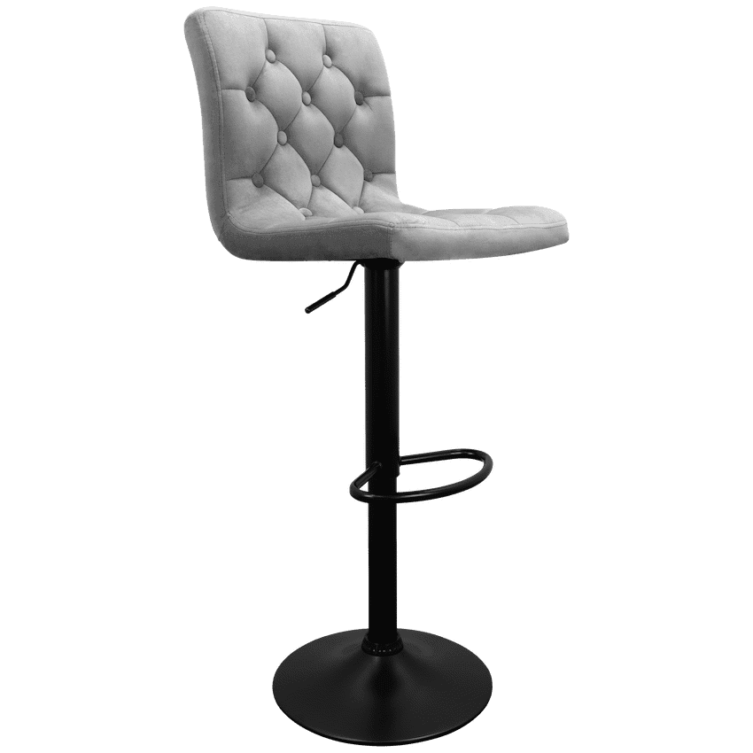 Bayer Large Barstool Grey with black base – Single