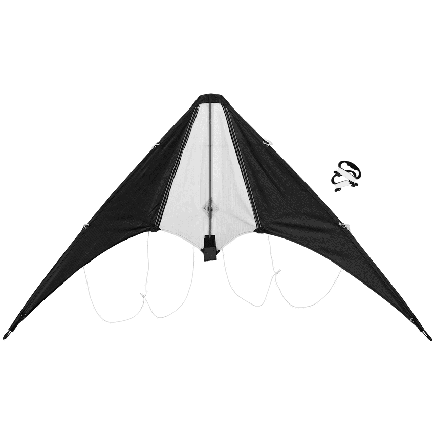 Quest Stitching Delta Stunt Kite 110cm – Black
