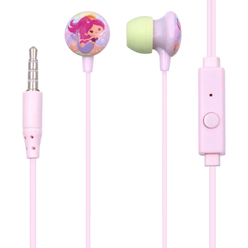 Volkano Kiddies Series Earphones with Keychain – Mermaid