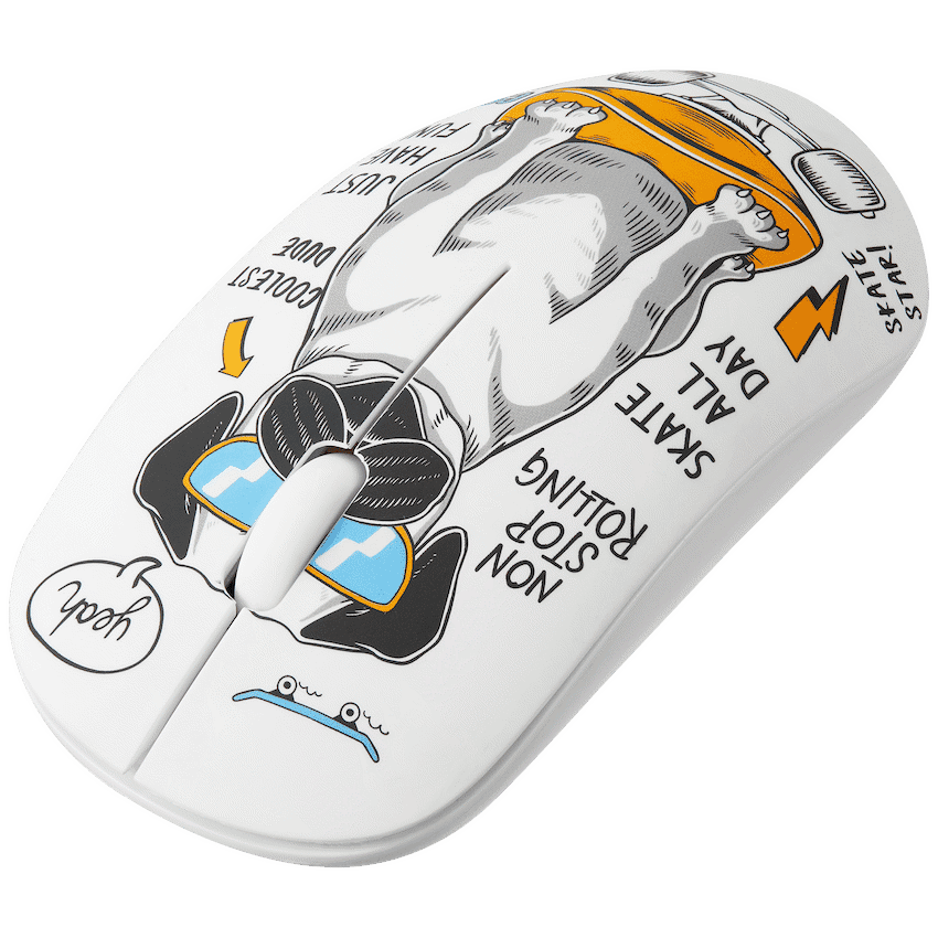Volkano Tag Series 2.4G Wireless Optical Mouse with Nano USB and Type-C Receiver – Pug