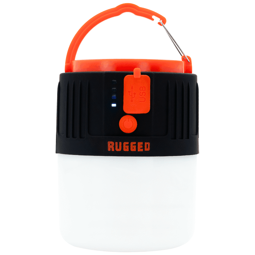 Rugged by Volkano 500lm Rechargeable Solar LED Lantern with Power Bank