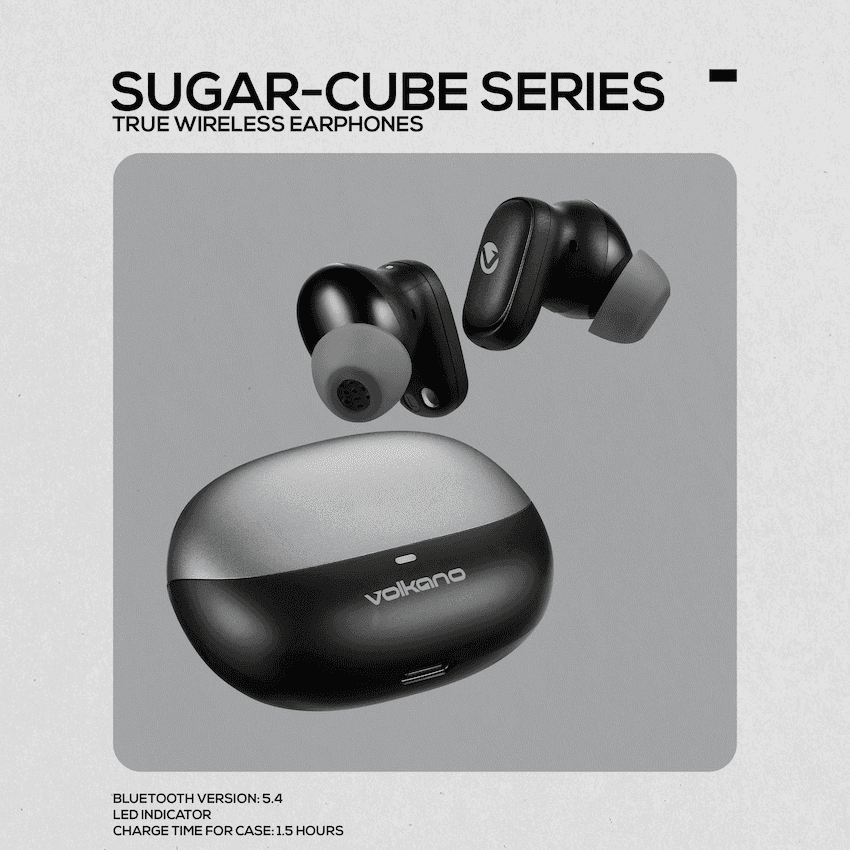 Volkano Sugar-Cube Active Noise Cancelling True Wireless Earphones thumbnail 3