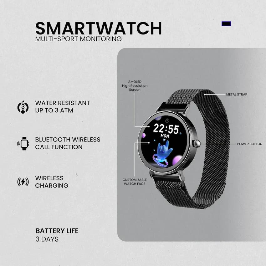 Volkano Valencia Series Ladies Smart Watch thumbnail 13