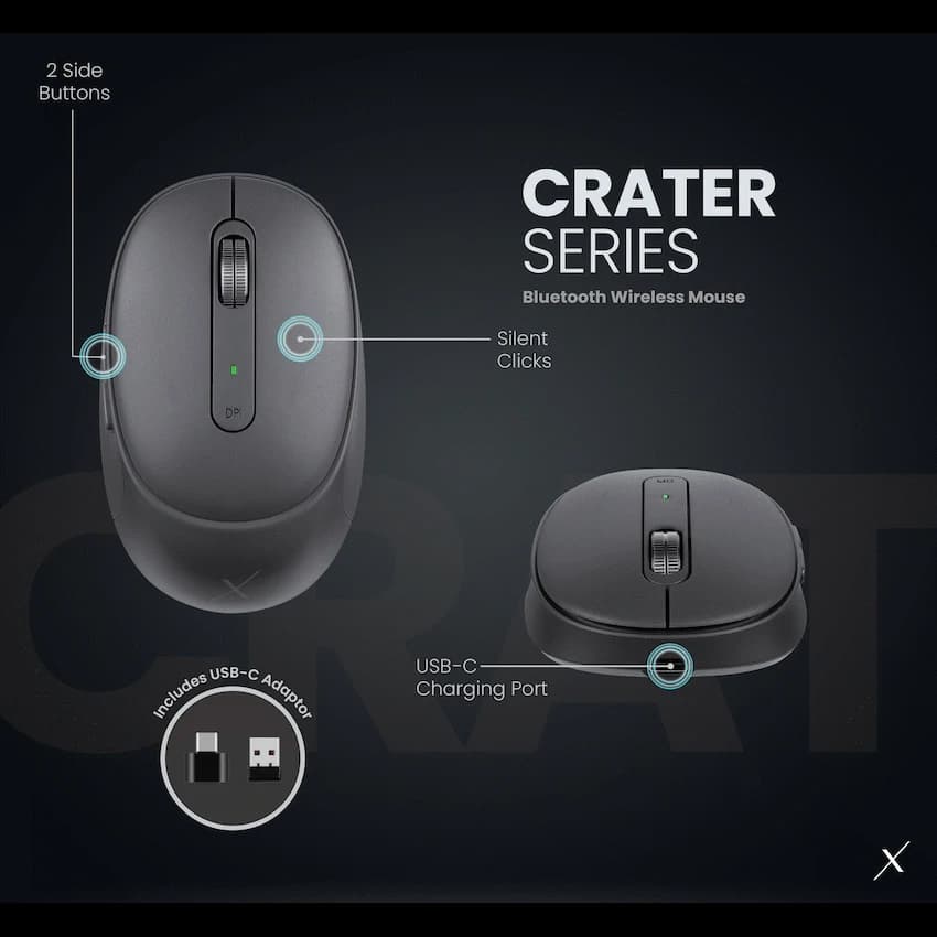 VolkanoX Crater Bluetooth Wireless Mouse thumbnail 11