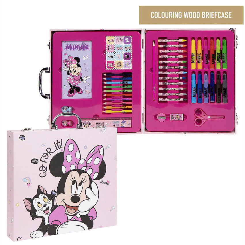 42-Piece Colouring Stationery Briefcase – Minnie Mouse