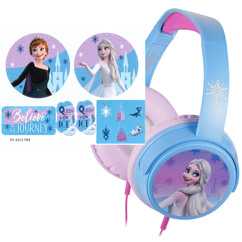 Disney Frozen Auxiliary headphones with 11 Stickers