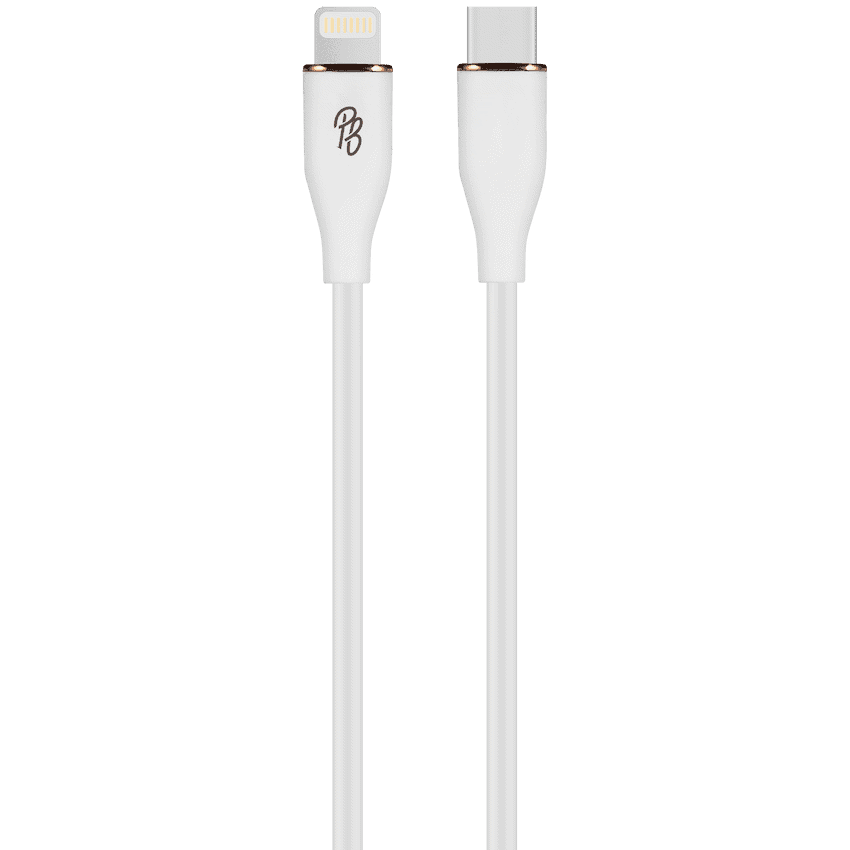 Pro Bass FlexiCord Series 2m 27w Type-C to Lightning Charging Cable – White