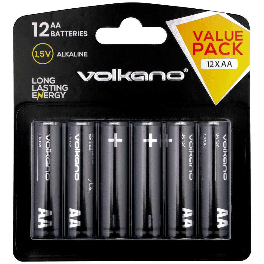 Volkano Extra AA Batteries Value Pack of 12
