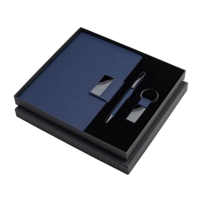 REGENT – Giftology Set of Notebook, Keychain and Pen – Blue