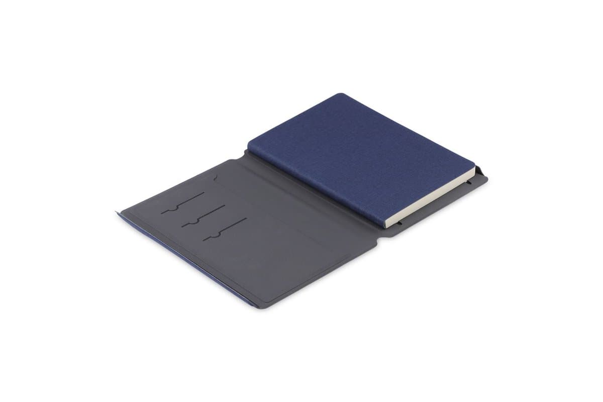 LENZEN – CHANGE ZERO Sustainable Gift Set with Refillable Notebook, Pen & USB Keychain – Navy
