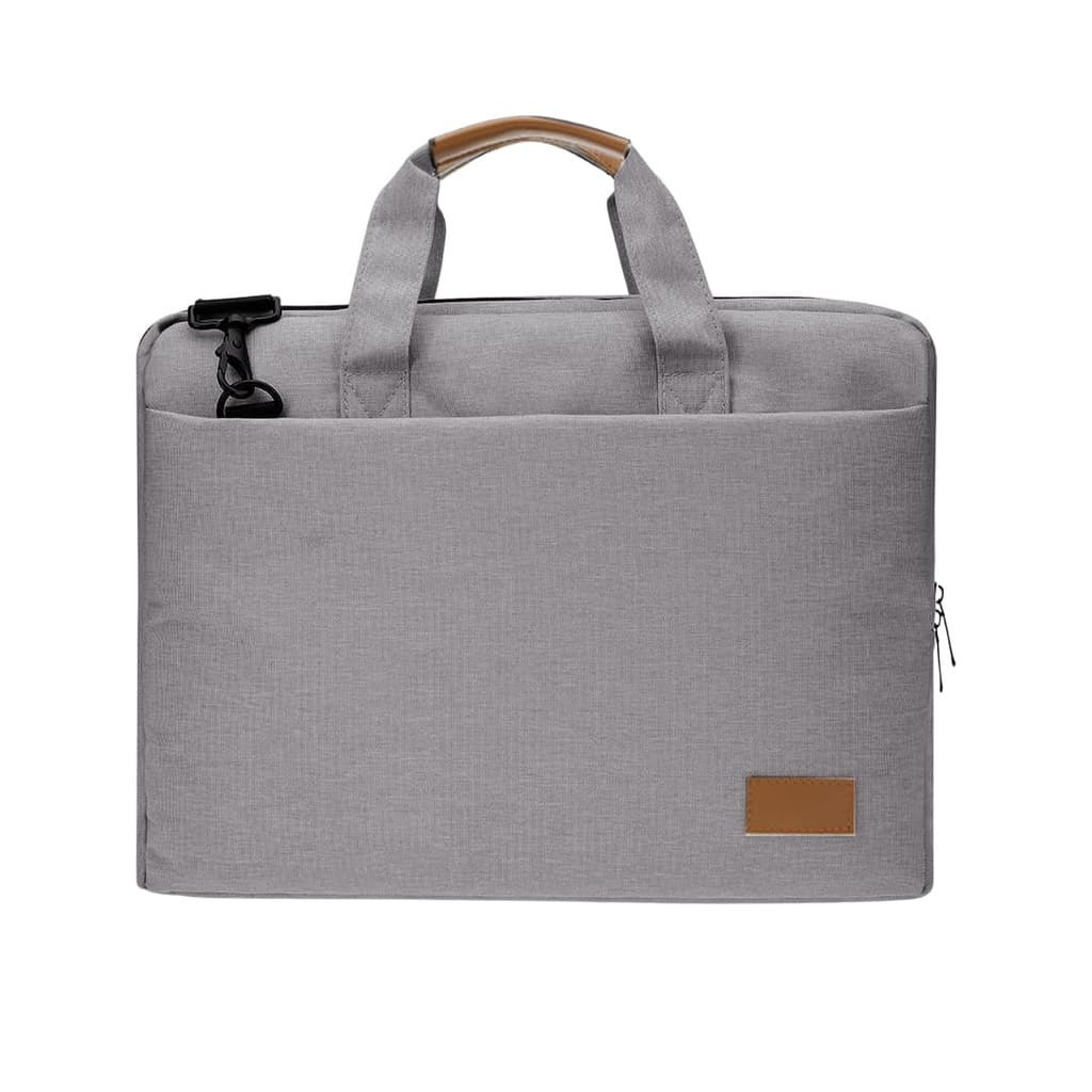 SLOTEN – Santhome® 15″ Laptop Bag – Grey/Tan