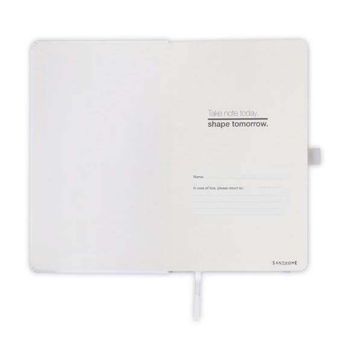 BARON – Santhome Expanded A5 Hard Cover Notebook – White