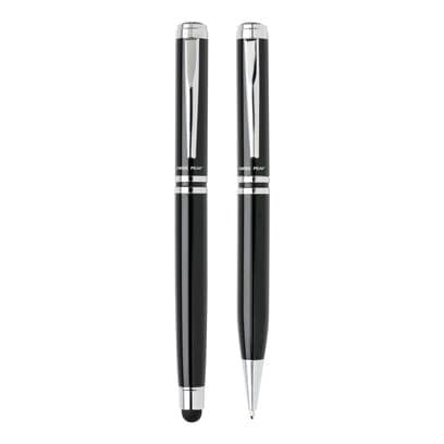 DUSCO SET – Swiss Peak Executive Pen Set – Black/Silver