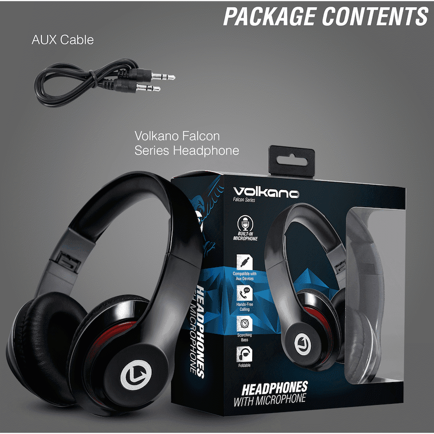 Volkano Falcon Headphones with Microphone thumbnail 6