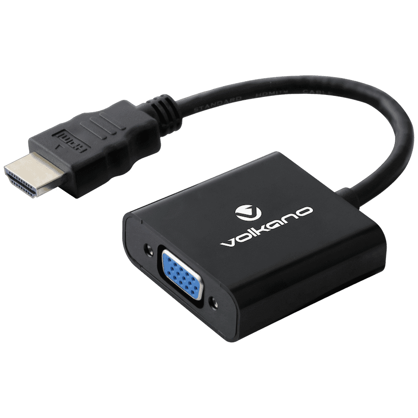 Volkano Annex Series HDMI Male to VGA Female Converter, 10cm Cable, with Sound