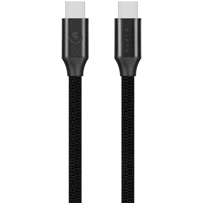 Volkano Weave Series Type-C to Type-C Cable 3m 60w – Black