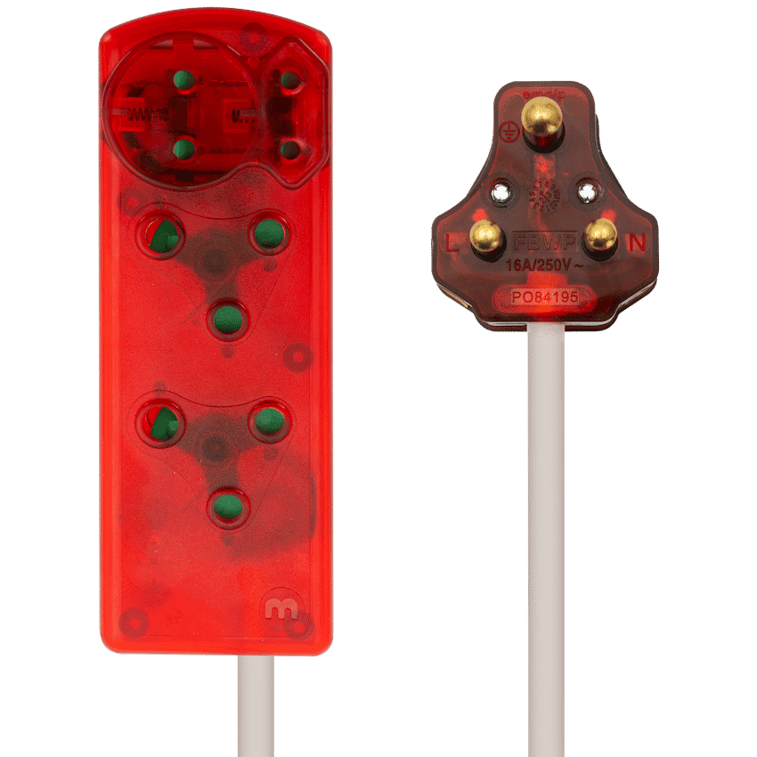 Ellies 4 Way High Surge Extension Lead – 3M