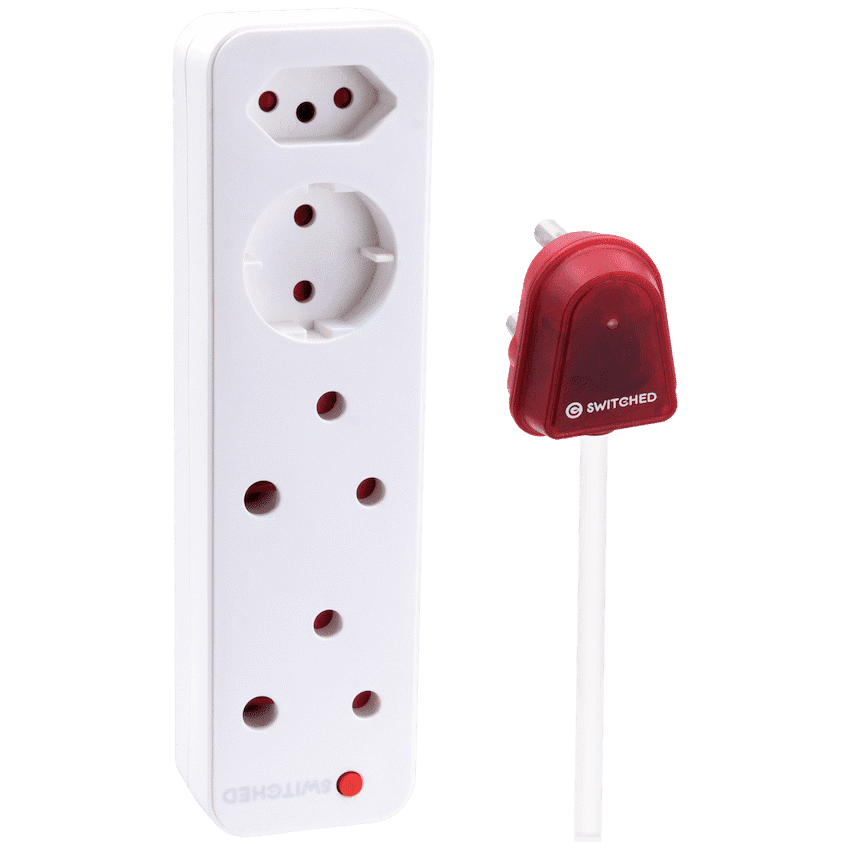 Switched High Surge 4-Way Multiplug 5m 1140J