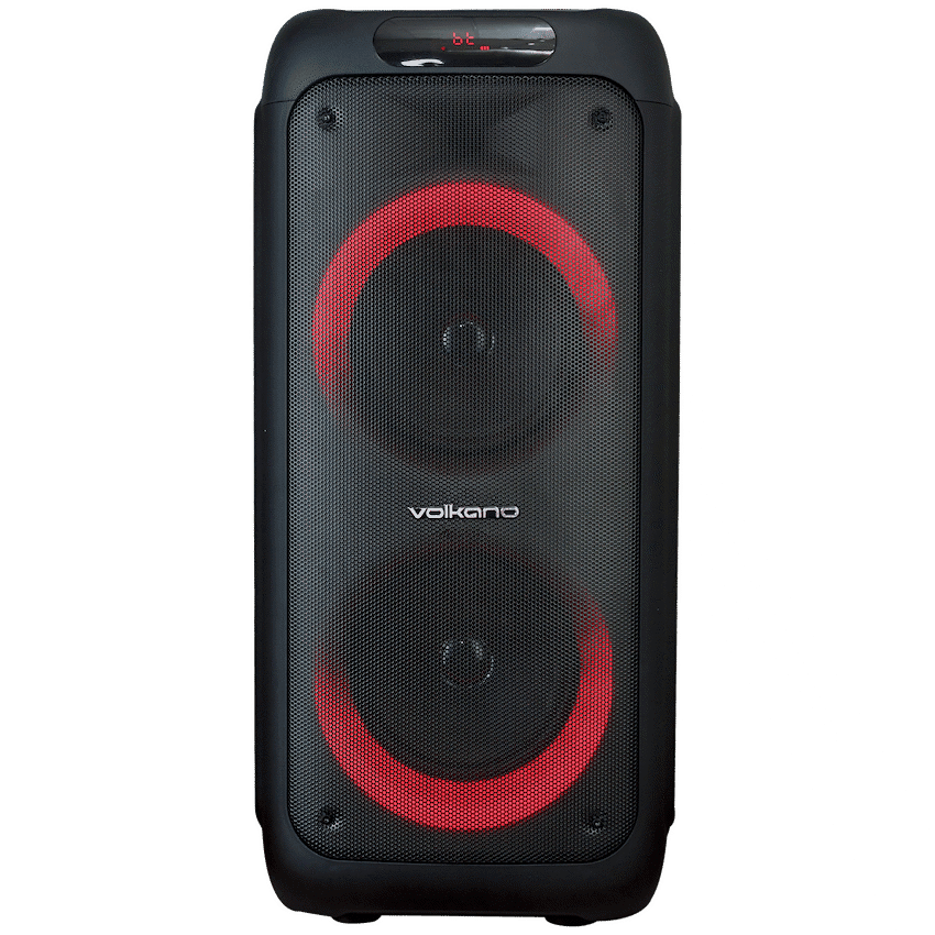 Volkano Helios Series Dual 8″ Party Speaker with Microphone & Light Effects