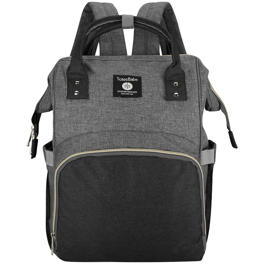 Totes Babe Alma Diaper Backpack Colourblock – Grey/Charcoal