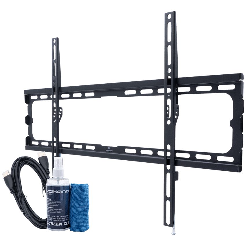 Volkano Steel Series Fixed TV Wall Mount Bundle for up to 86″ TVs