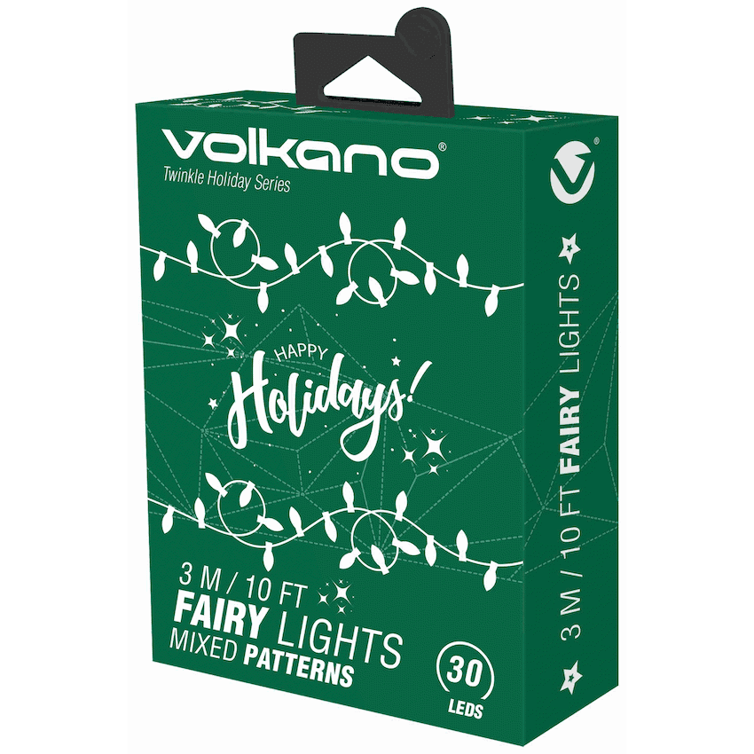 Volkano Twinkle Holiday Series Fairy Light 3m/10ft 30 LEDs – Christmas