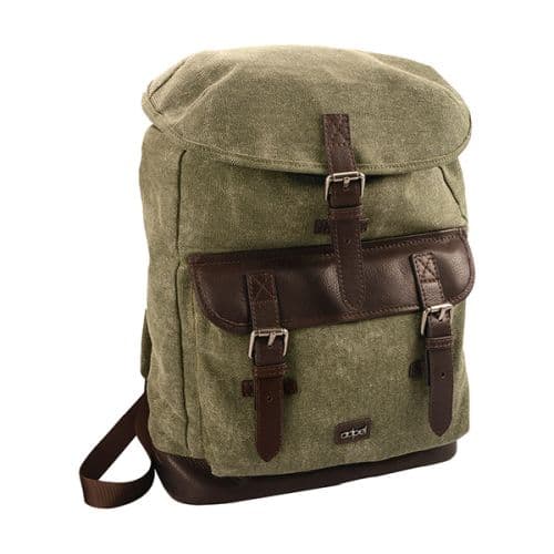 Canvas and Leather Backpack
