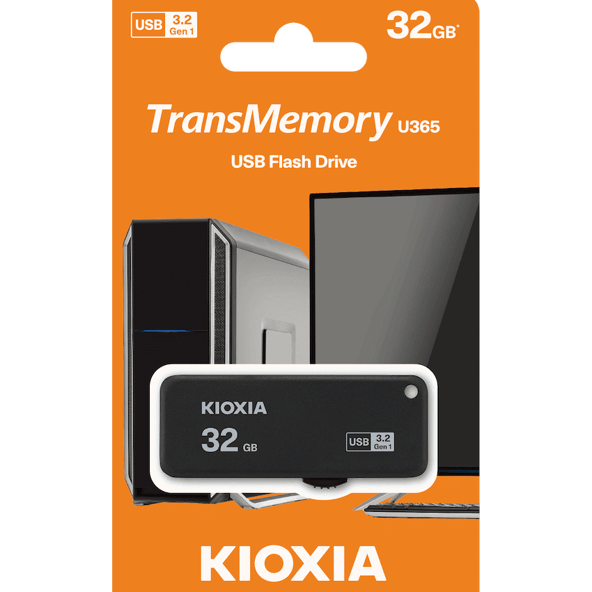 Kioxia U365 – 32gb USB 3.2 Yamabiko Slider Type