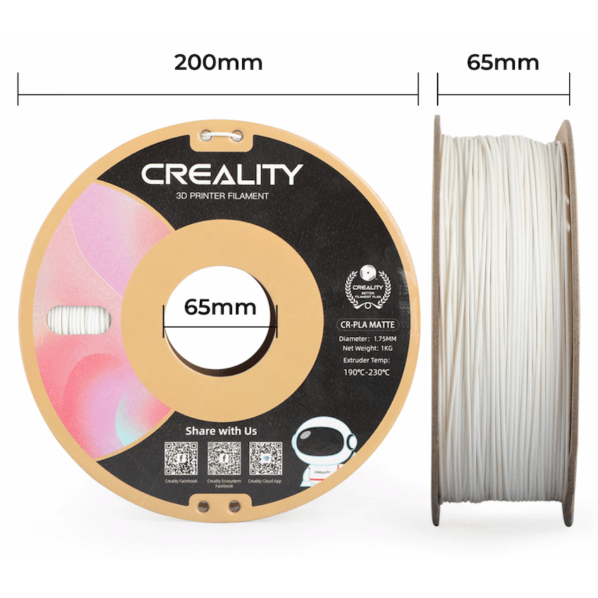 Creality 1.75mm Creality CR-PLA Ivory White (1kg)