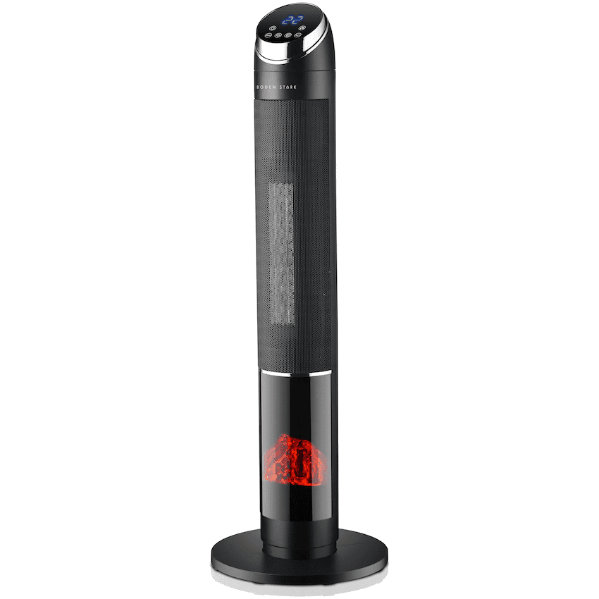 Boden Stark Digital Fireplace Tower Heater