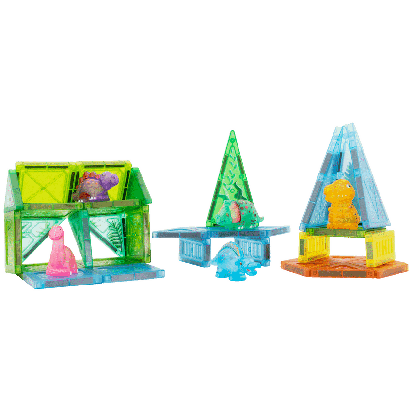 Edu-matic Mini-Mags 44pc Dinosaurs Magnetic Tiles