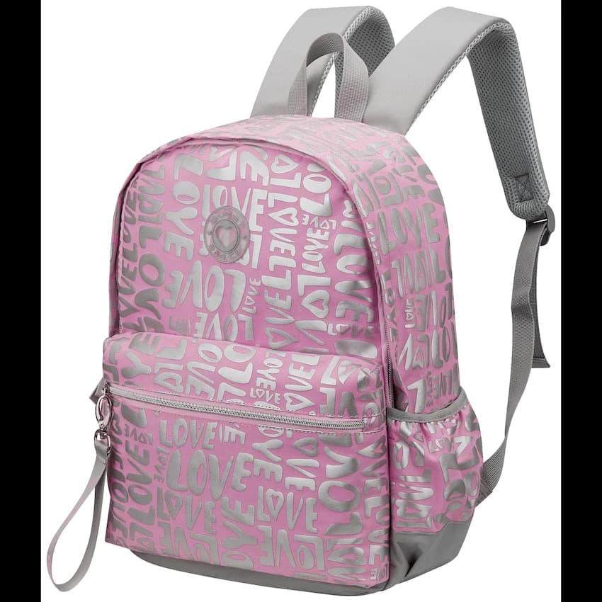 Quest Love-letter Backpack Pink