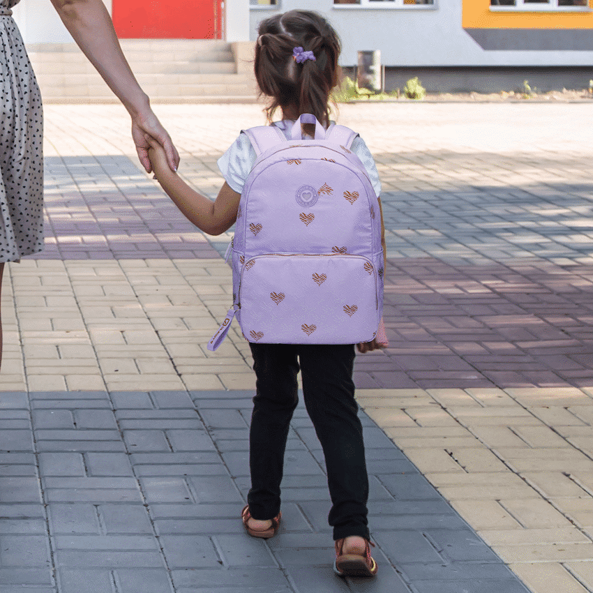 Quest Silky Heart Backpack Lilac