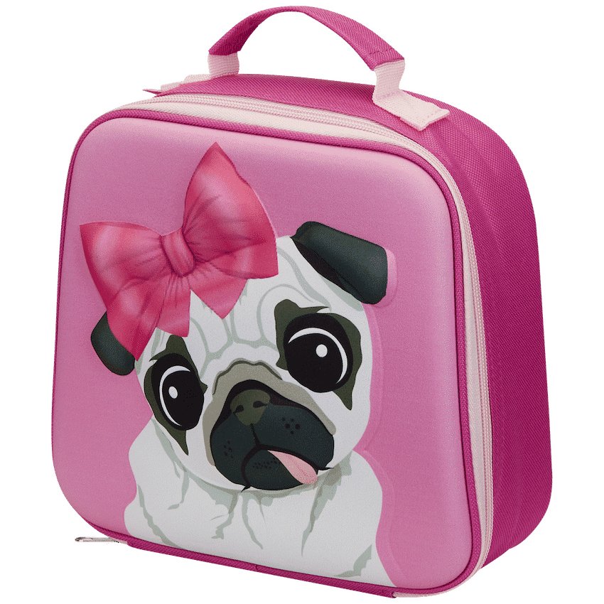 Quest Pug 3D EVA Lunch Bag - Pink