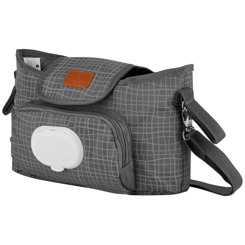 Totes Babe Wavy Series Stroller Caddy Grey