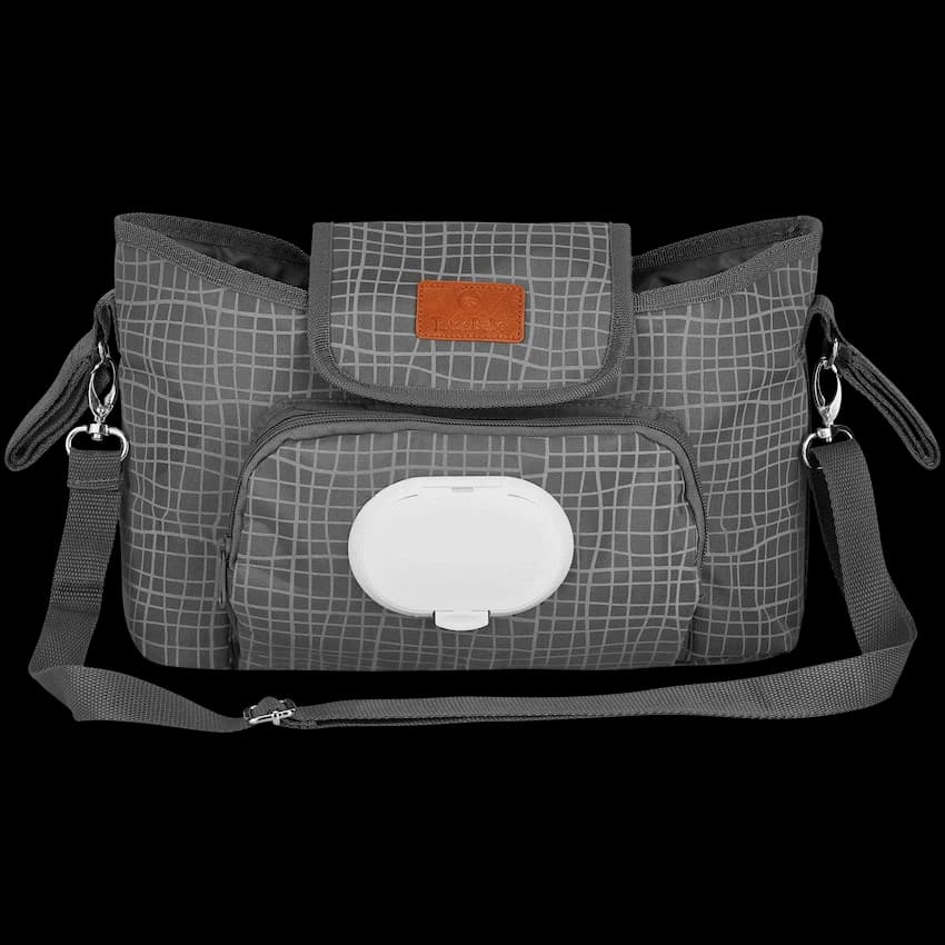 Totes Babe Wavy Series Stroller Caddy Grey