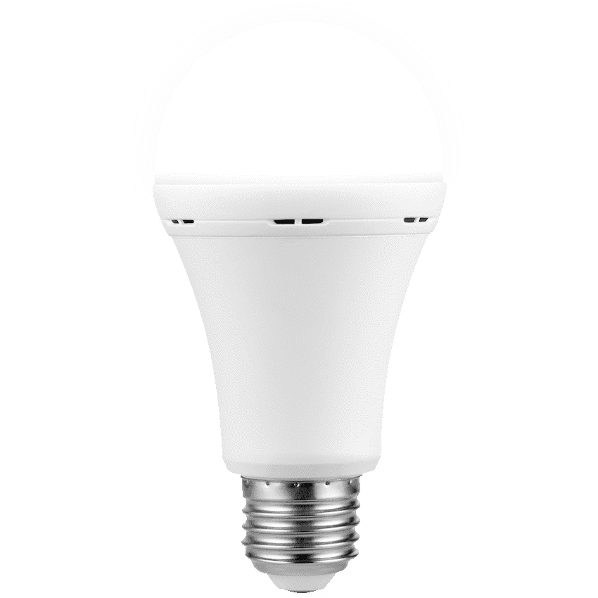 Switched 9w A60 Rechargeable LED Light Bulb E27 - Cool White