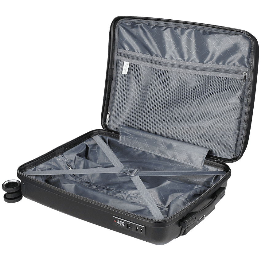 Travelwize Tourer PP 55cm 4-wheel Spinner Luggage Black