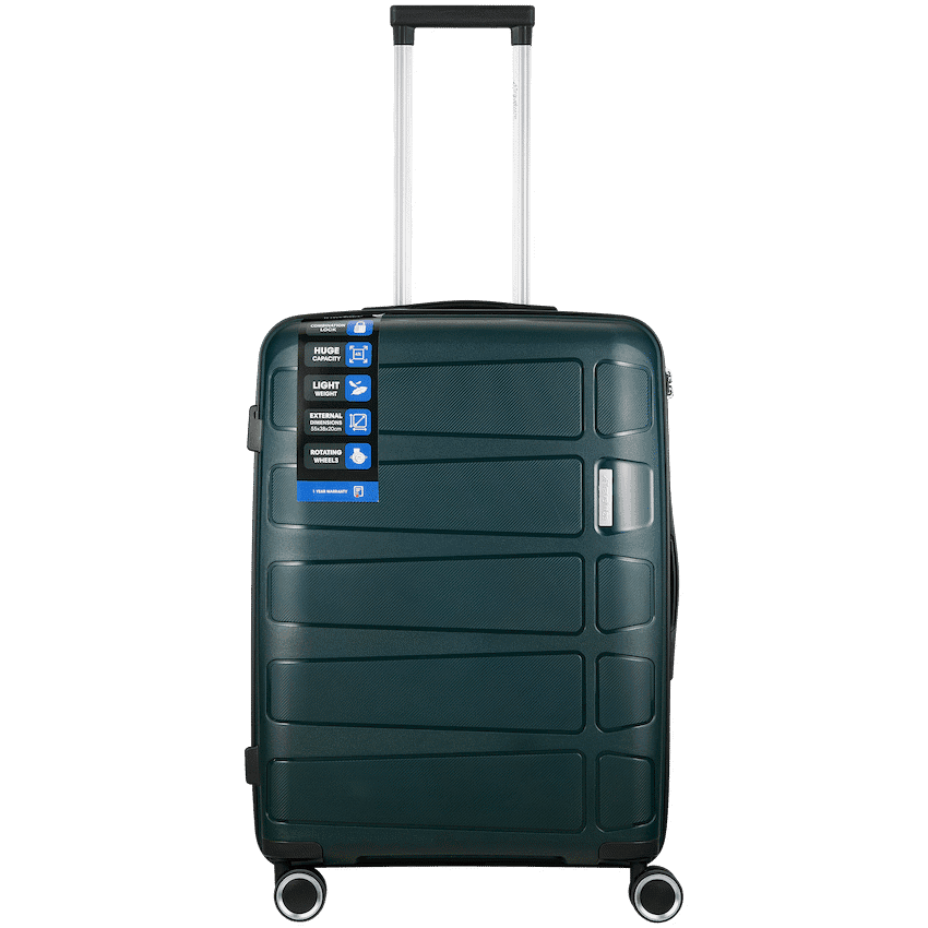 Travelwize Tourer PP 65cm 4-wheel Spinner Luggage Petrol