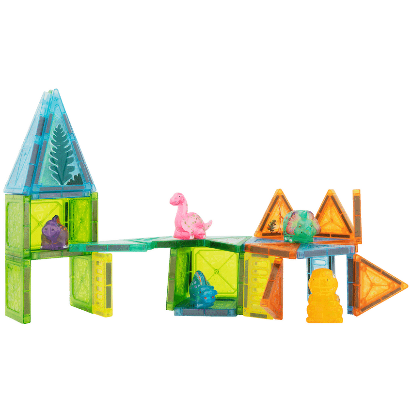 Edu-matic Mini-Mags 44pc Dinosaurs Magnetic Tiles
